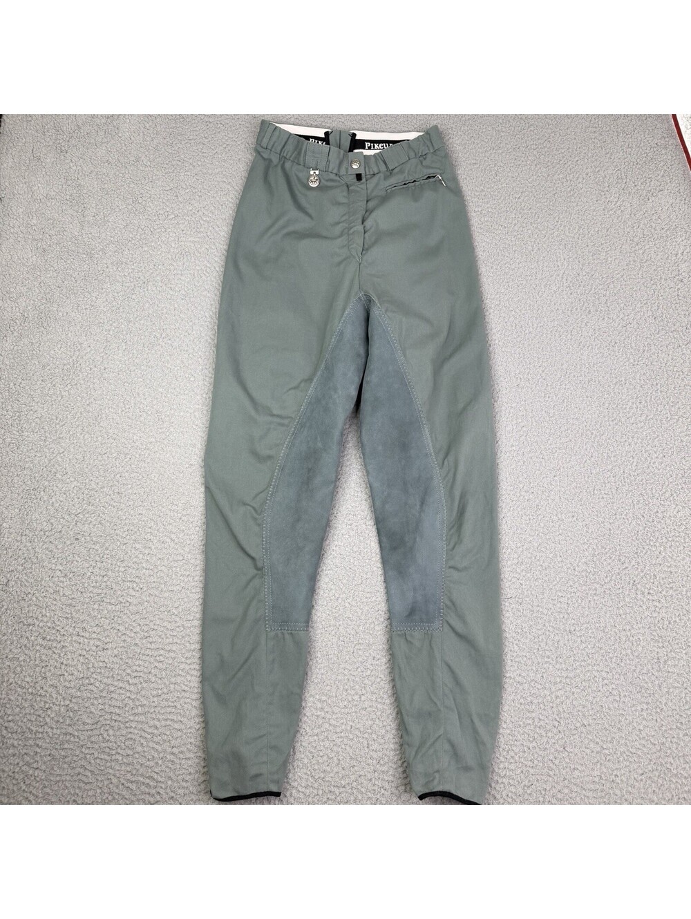 Pikeur Women’s Sz 26W x 28L US Riding Breeches Equestrian Pants Slate Green Gray